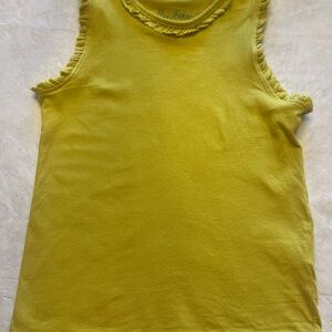 Mini Boden Sunny Yellow Ruffle Tank Top
